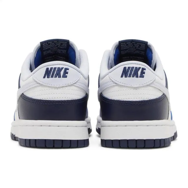 Nike dunk low (game royal navy/ white/ football grey/ game royal/ midnight navy) men us 8-13 fq8826-