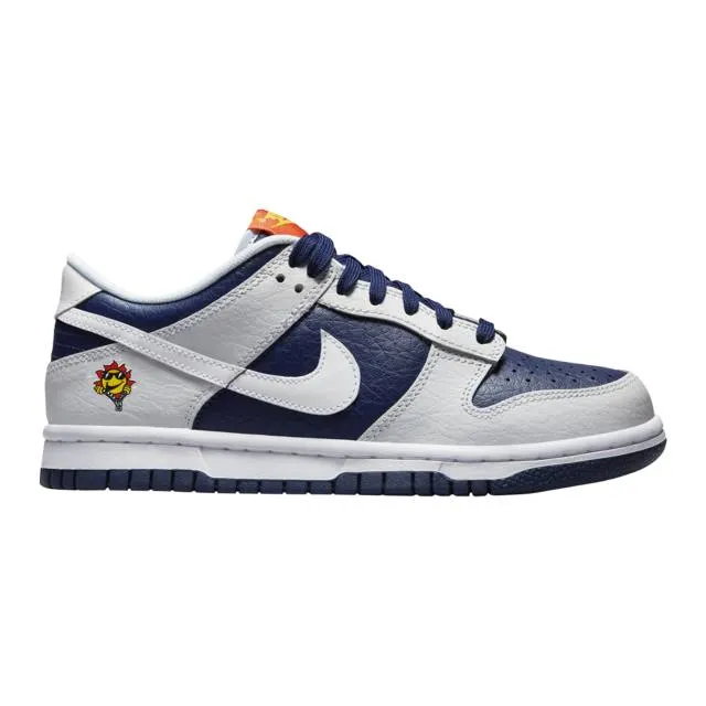 Nike dunk low gs (uv reactive/ blue grey/ photon dust/ white/ midnight navy) big kids 3.5y-7y fn6968