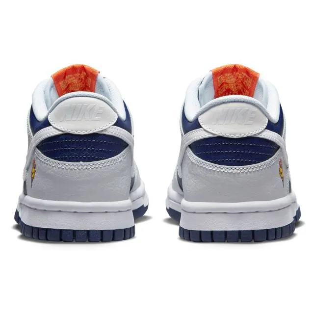 Nike dunk low gs (uv reactive/ blue grey/ photon dust/ white/ midnight navy) big kids 3.5y-7y fn6968