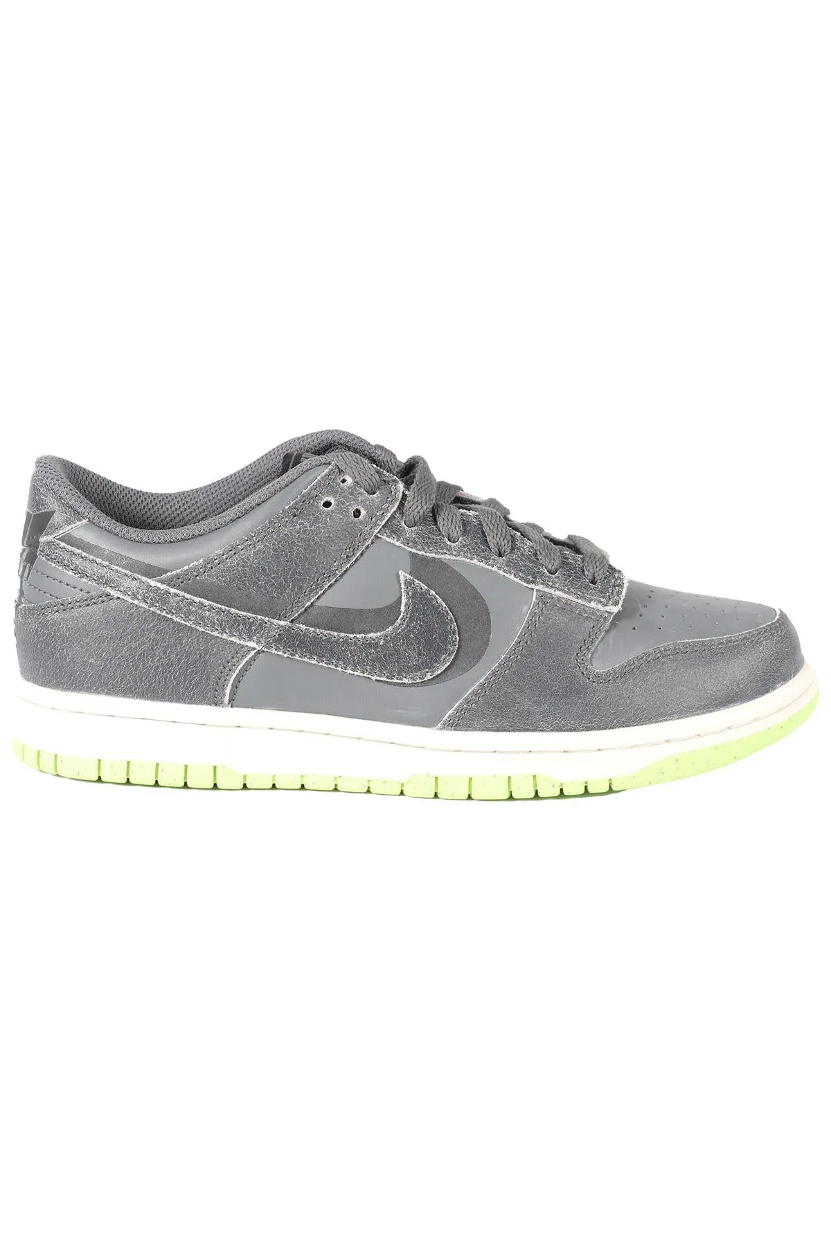 NIKE DUNK LOW IRON GREY LEATHER SNEAKERS UK 6 US 6.5 EU 39