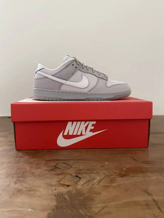 Nike dunk low premium grey white