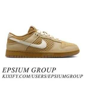 Nike dunk low (waffle/ wheat/ coconut milk/ sesame/ black/ total orange) men us 8-13 fz4041-744