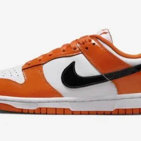 Nike dunk low white orange patent