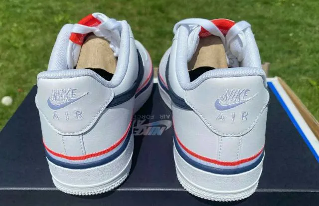 Nike mens air force 1 usa ribbon red wht blue sz 14 cj1377-1