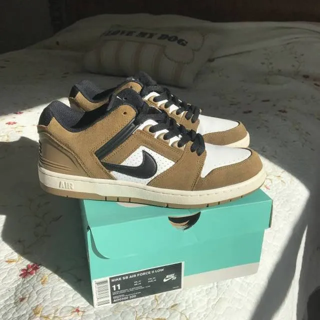 Nike sb air force 2 low lichen brown