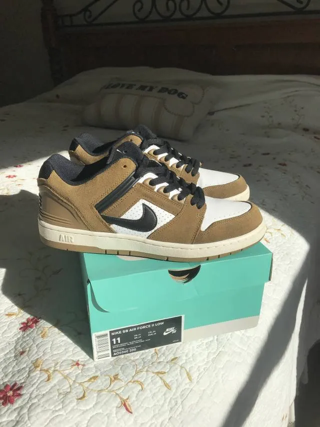 Nike sb air force 2 low lichen brown