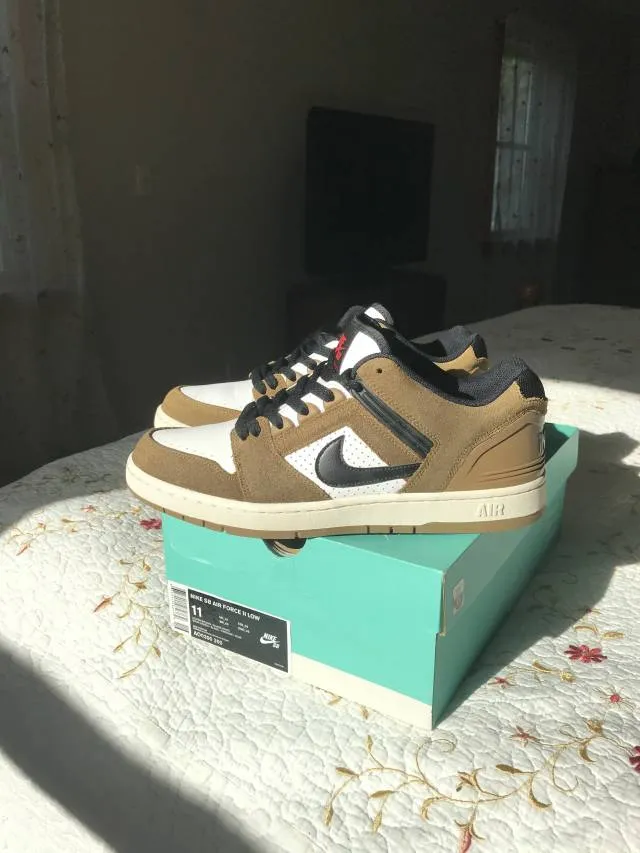 Nike sb air force 2 low lichen brown