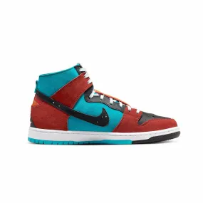 Nike SB Dunk High Decon Turquoise-Blue-Black-Rugged-Orange