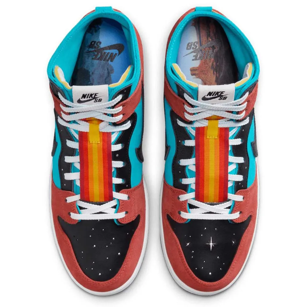 Nike SB Dunk High Decon Turquoise-Blue-Black-Rugged-Orange