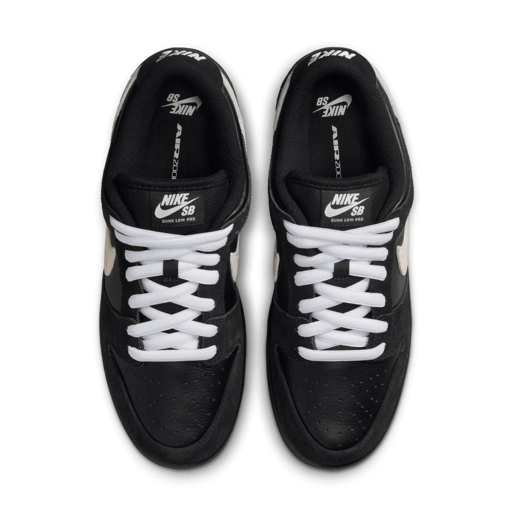 NIKE SB - DUNK LOW PRO - BLACK / WHITE-BLACK-GUM LIGHT BROWN