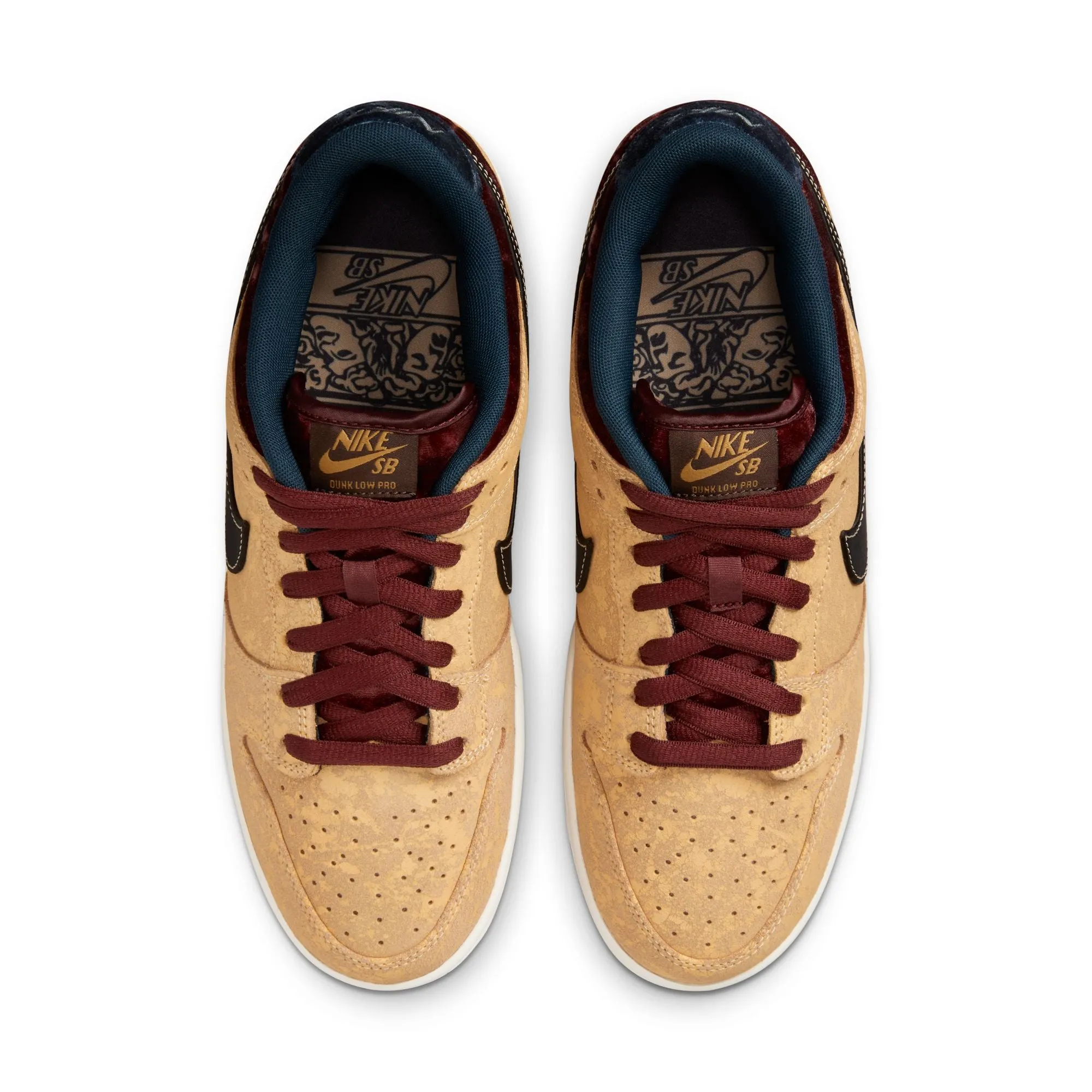 NIKE SB - DUNK LOW PRO - CELESTIAL GOLD / BLACK-DARK TEAM RED