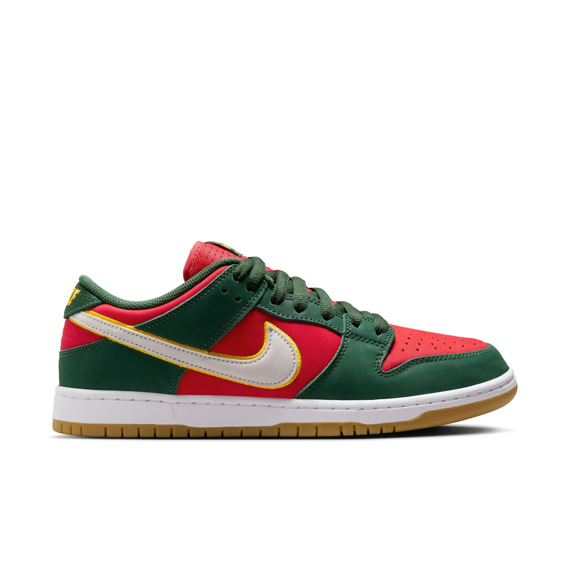 NIKE SB - DUNK LOW PRO PREMIUM - FIR/WHITE-UNIVERSITY GOLD-FIRE RED