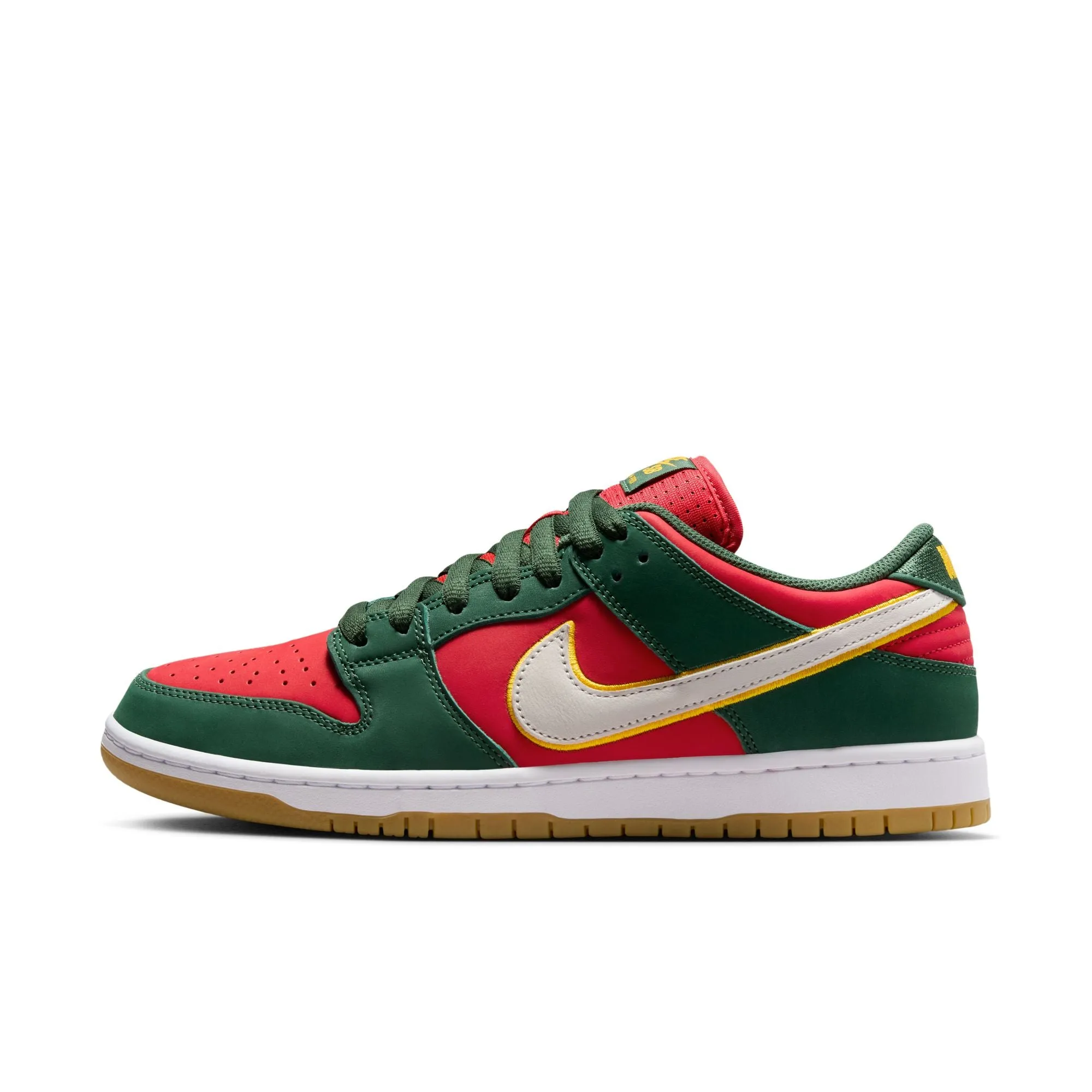 NIKE SB - DUNK LOW PRO PREMIUM - FIR/WHITE-UNIVERSITY GOLD-FIRE RED