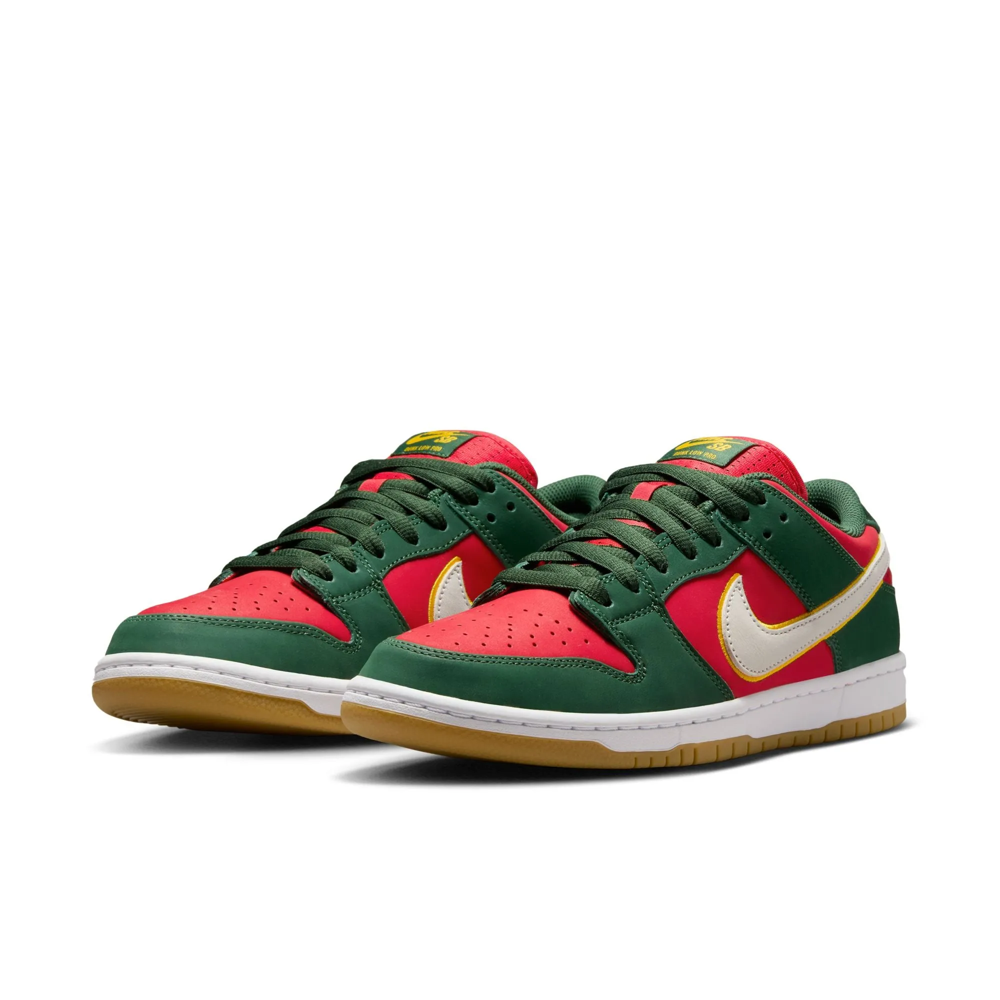 NIKE SB - DUNK LOW PRO PREMIUM - FIR/WHITE-UNIVERSITY GOLD-FIRE RED