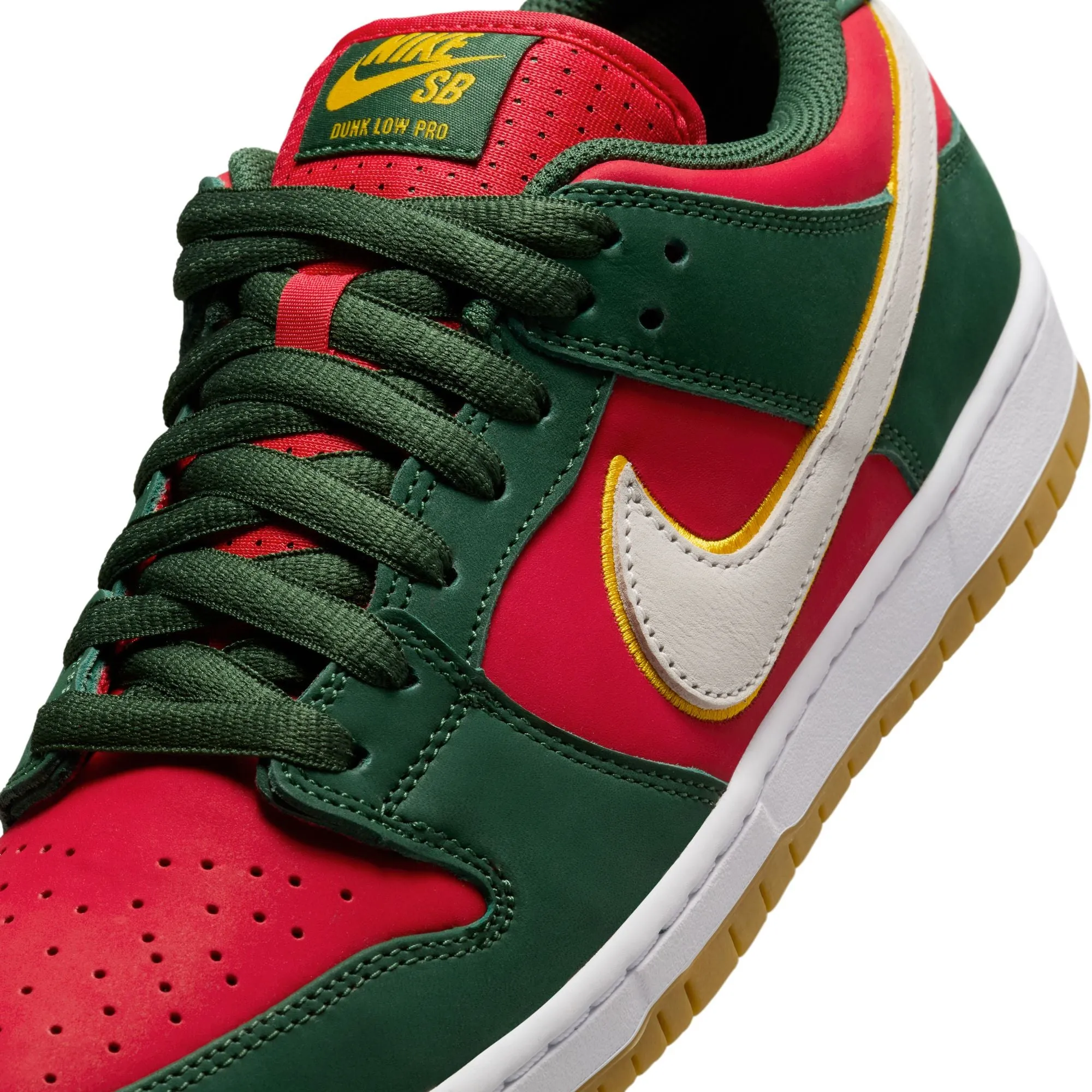 NIKE SB - DUNK LOW PRO PREMIUM - FIR/WHITE-UNIVERSITY GOLD-FIRE RED