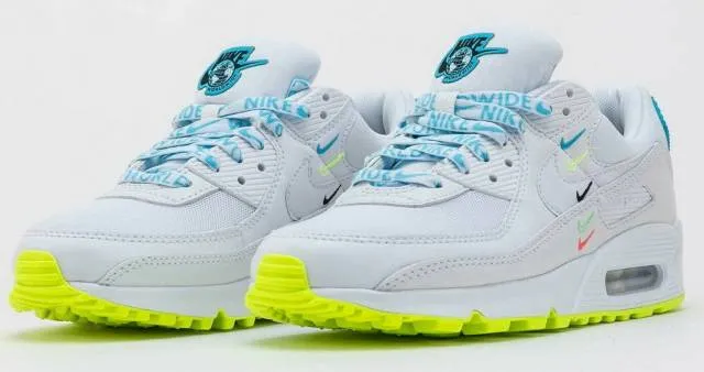 Nike WMNS Air Max 90 Worldwide White Blue Fury