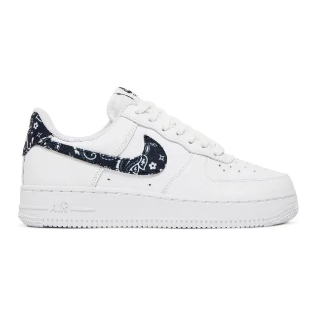 Nike women's air force 1 '07 essentials (black paisley/ white/ black/ white) sizes 6-10 dh4406-101