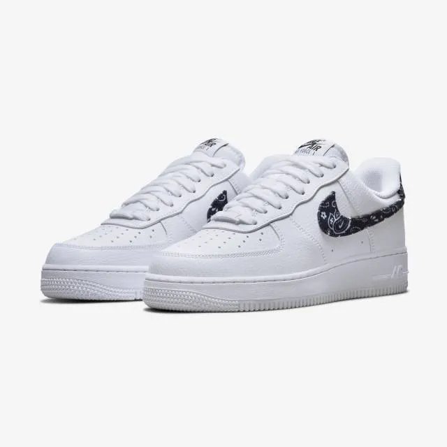 Nike women's air force 1 '07 essentials (black paisley/ white/ black/ white) sizes 6-10 dh4406-101