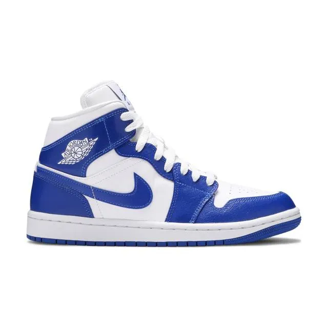 Nike women's air jordan 1 mid (kentucky blue/ white/ hyper royal