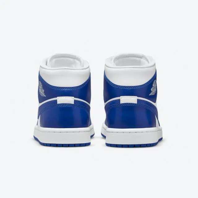 Nike women's air jordan 1 mid (kentucky blue/ white/ hyper royal