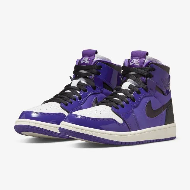 Nike women's air jordan 1 zoom comfort (court purple patent/ court purple/ black) sizes 6-10 ct0979-