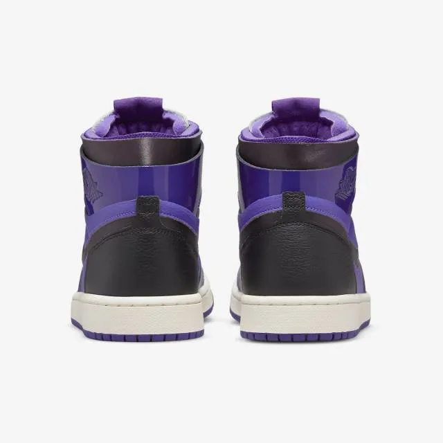 Nike women's air jordan 1 zoom comfort (court purple patent/ court purple/ black) sizes 6-10 ct0979-