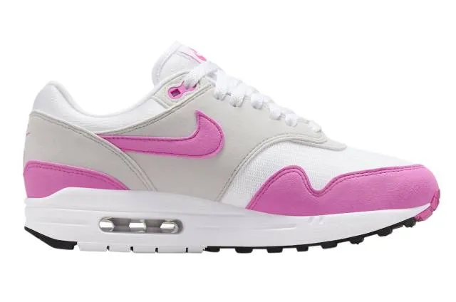 Nike women's air max 1 (pink rise/ neutral grey/ pink rise/ white/ black) sizes 5-12 dz2628-109