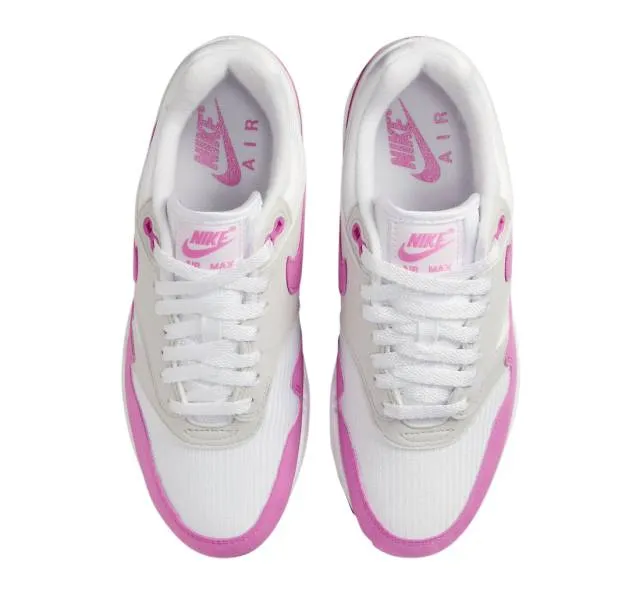 Nike women's air max 1 (pink rise/ neutral grey/ pink rise/ white/ black) sizes 5-12 dz2628-109