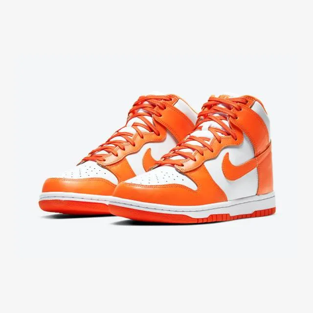 Nike women's dunk high (syracuse 2021/ white/ orange blaze/ white) sizes 6-10 dd1869-100