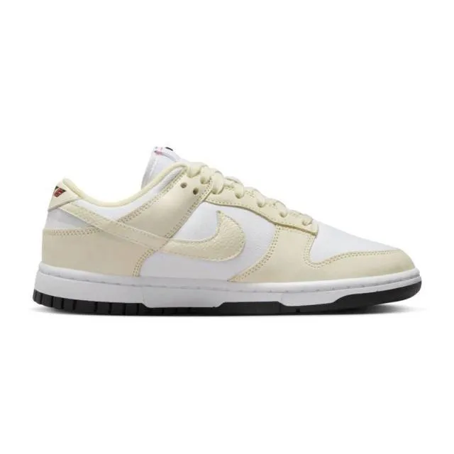 Nike women's dunk low lx (coconut milk/ white/ coconut milk/ black/ siren red) sizes 6-10 dz2710-100