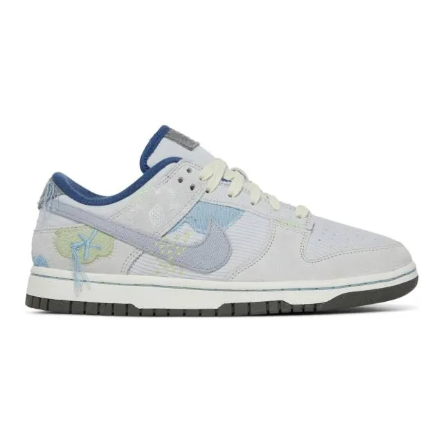 Nike women's dunk low (on the bright side photon dust/ photon dust/ wolf grey/ sail/ boarder blue/ c