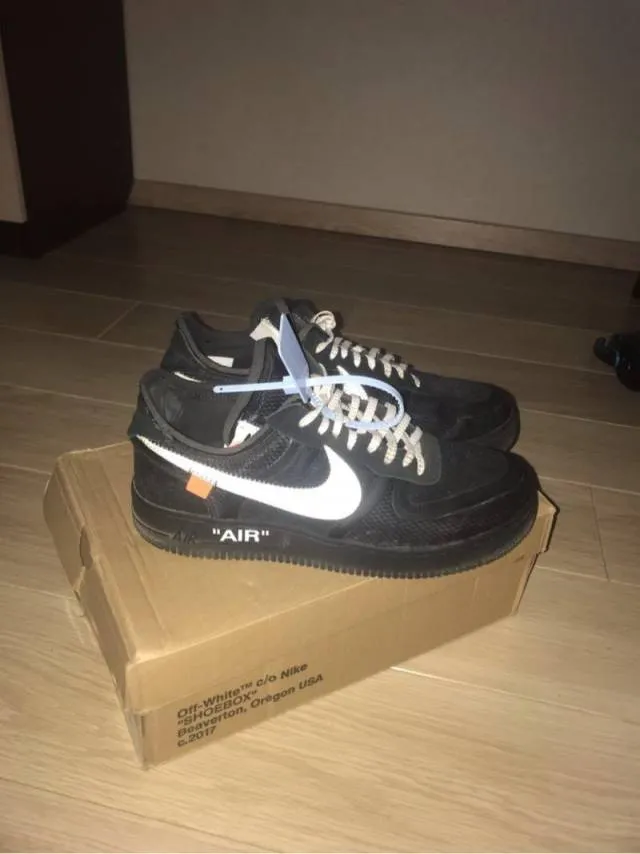 Nike x off white air force 1 black