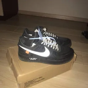 Nike x off white air force 1 black