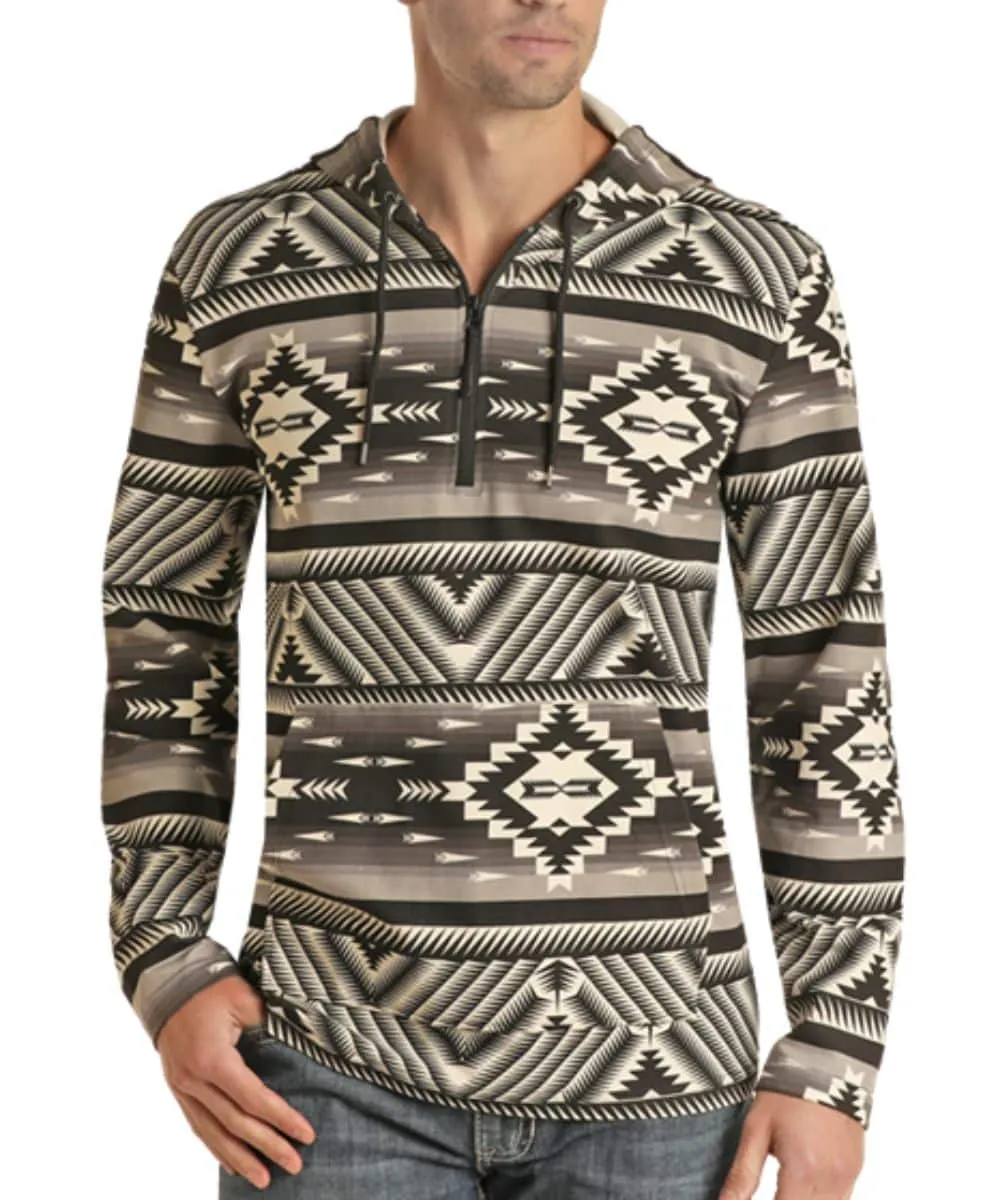 Panhandle Men's Powder River Aztec Hoodie