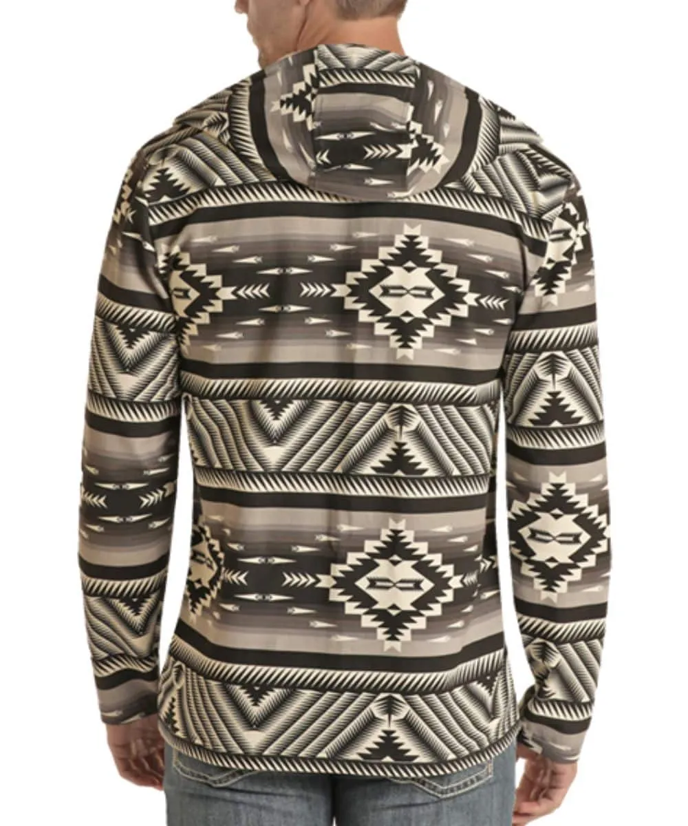 Panhandle Men's Powder River Aztec Hoodie