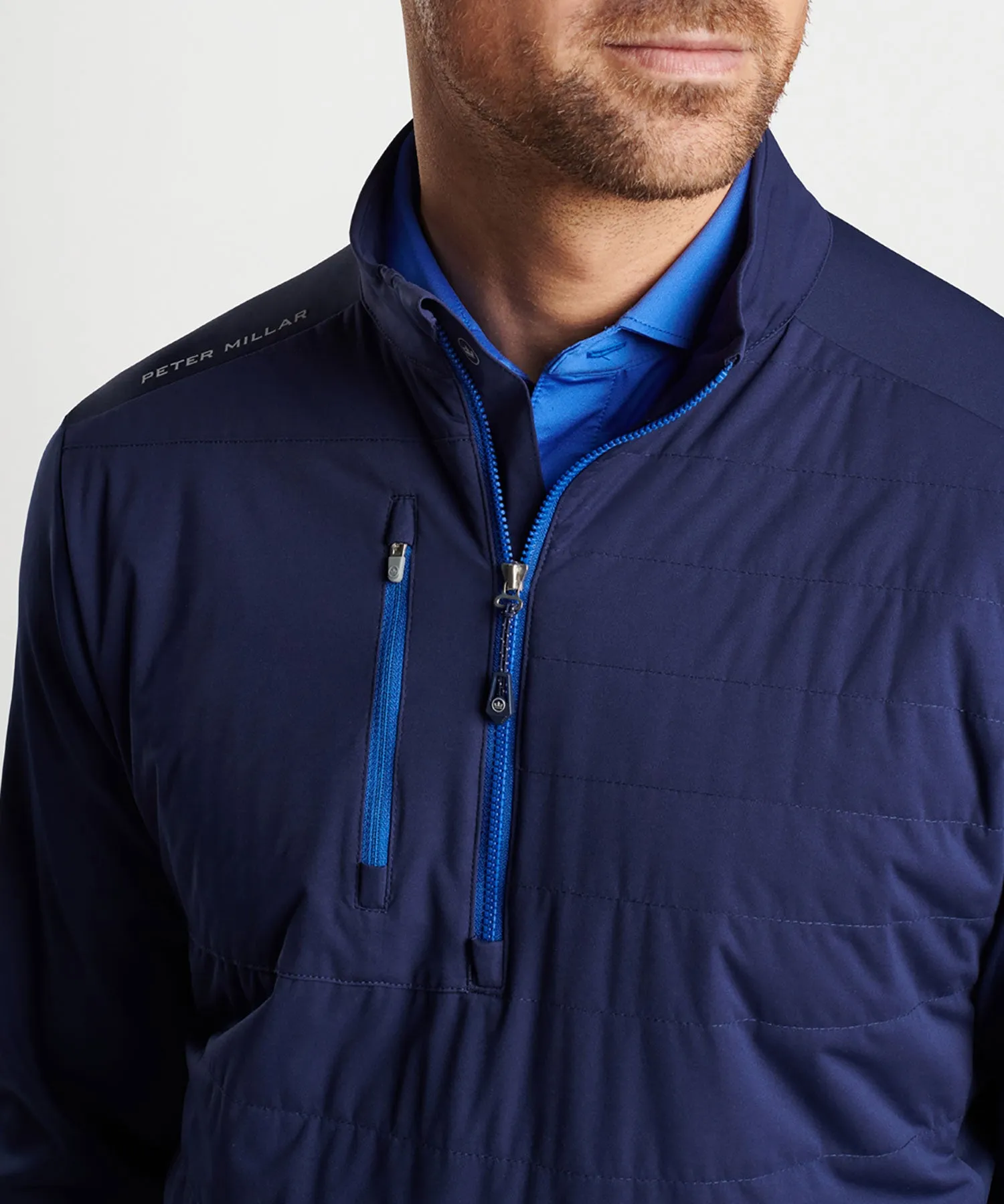 Peter Millar Weld Hybrid Half-Zip Pullover