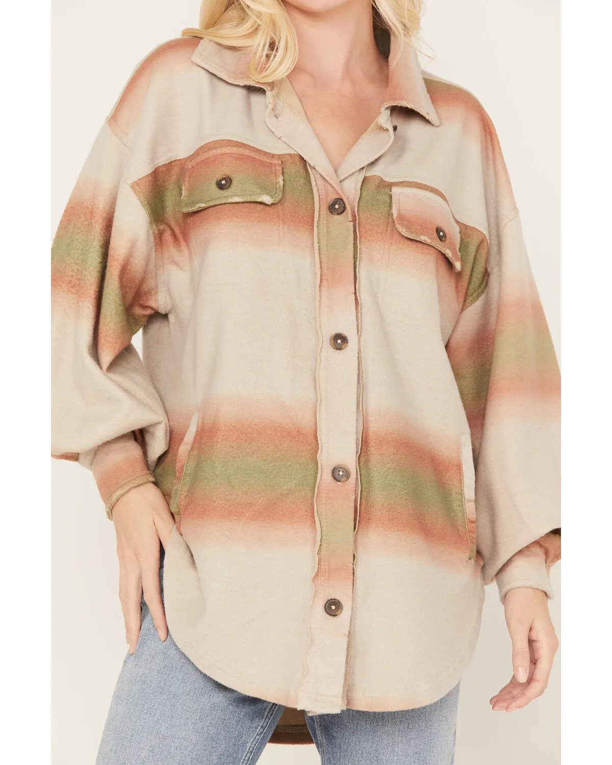 Product Name:  Free People Women's Ombre Serape Print Ruby Jacket