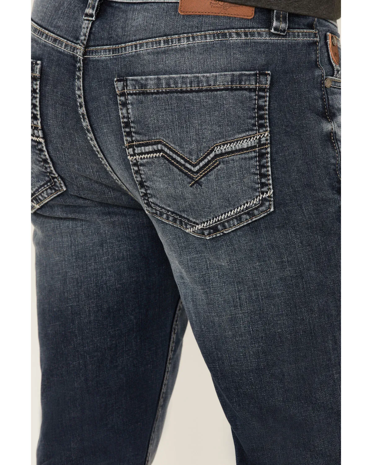 Product Name:  Moonshine Spirit Men's Diamond Hitch Medium Dark Wash Stretch Slim Straight Jeans