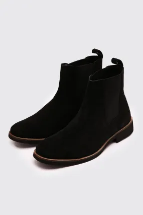 Real Suede Chelsea Boot | boohooMAN UK