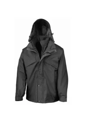 Result 3-in-1 Waterproof Zip and Clip Fleece Lined Jacket