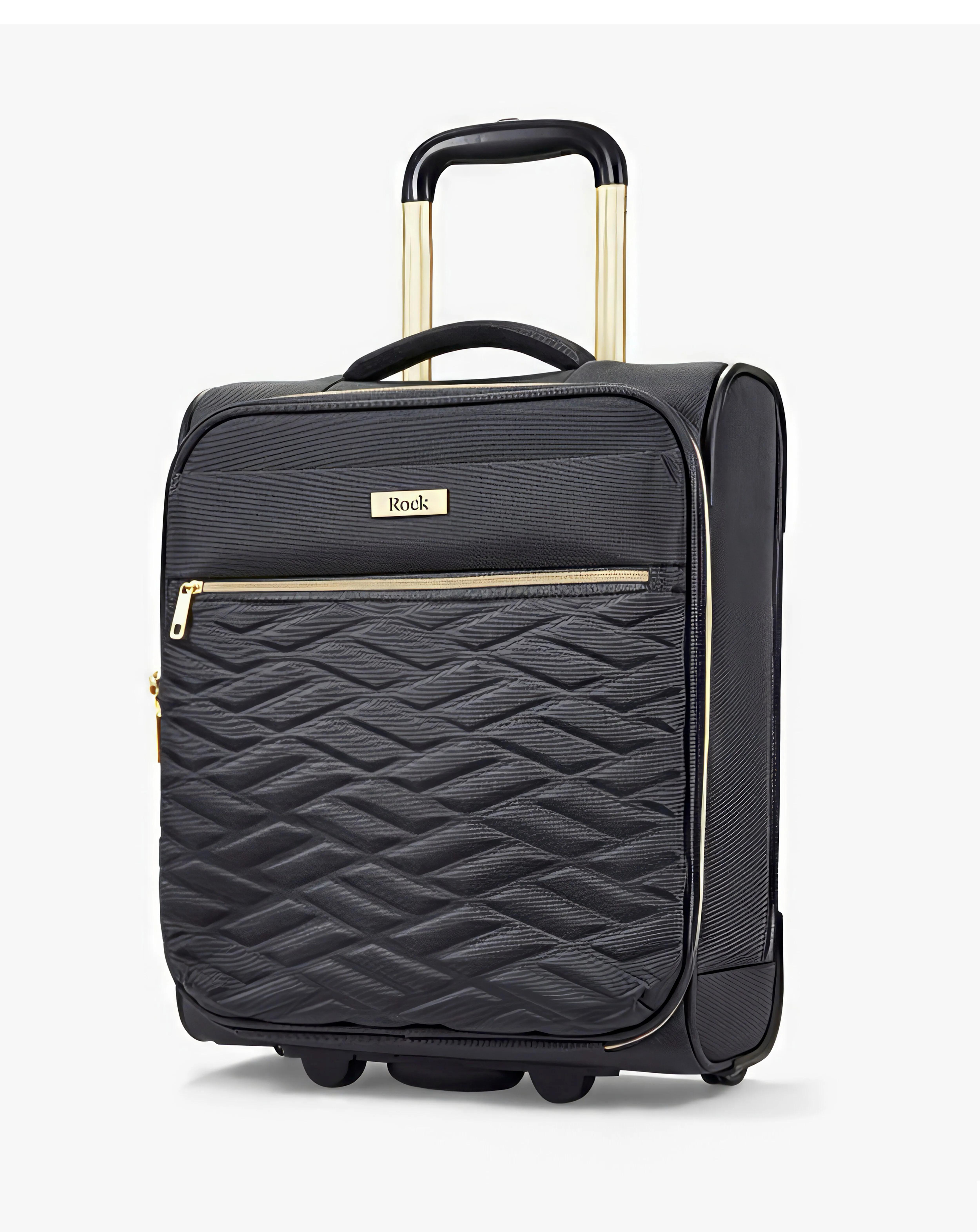 Rock Sloane Underseat Suitcase Black | Simply Be