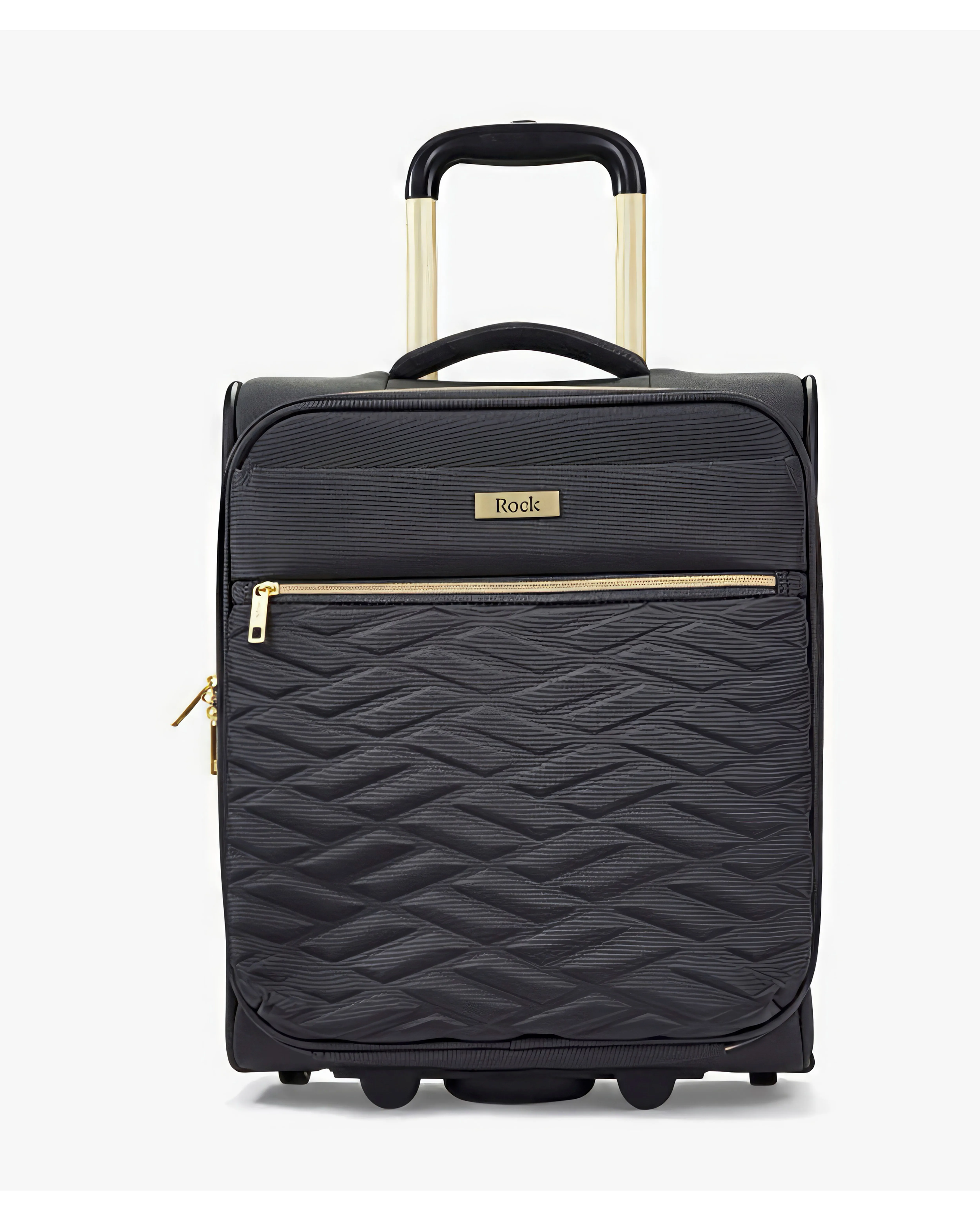 Rock Sloane Underseat Suitcase Black | Simply Be