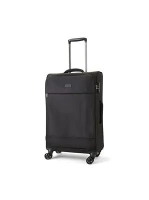 Rock TR-0264-BLK Black Soft Shell Suitcase | Holiday Shop | George at ASDA