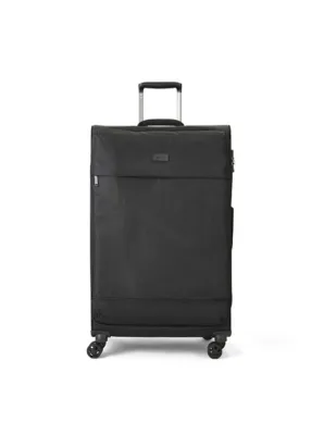 Rock TR-0264-BLK Black Soft Shell Suitcase | Holiday Shop | George at ASDA