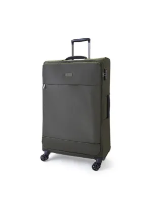 Rock TR-0264-GRN Paris Green Soft Shell Suitcase | Holiday Shop | George at ASDA