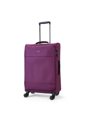 Rock TR-0264-PUR Paris Purple Soft Shell Suitcase | Holiday Shop | George at ASDA