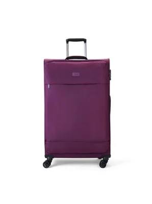 Rock TR-0264-PUR Paris Purple Soft Shell Suitcase | Holiday Shop | George at ASDA