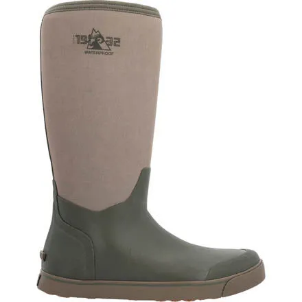 Rocky Dry-Strike Waterproof Brown & Green 16" Deck Boot