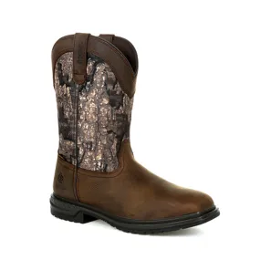 Rocky Mens Worksmart 400G Insulated Waterproof Western Boot RKW0326 REALTREE TIMBER