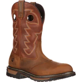 Rocky Original Ride Branson Saddle Roper Waterproof Western Boot